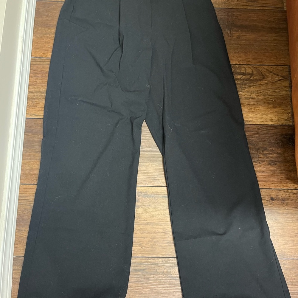 Black Wide-Leg Trousers